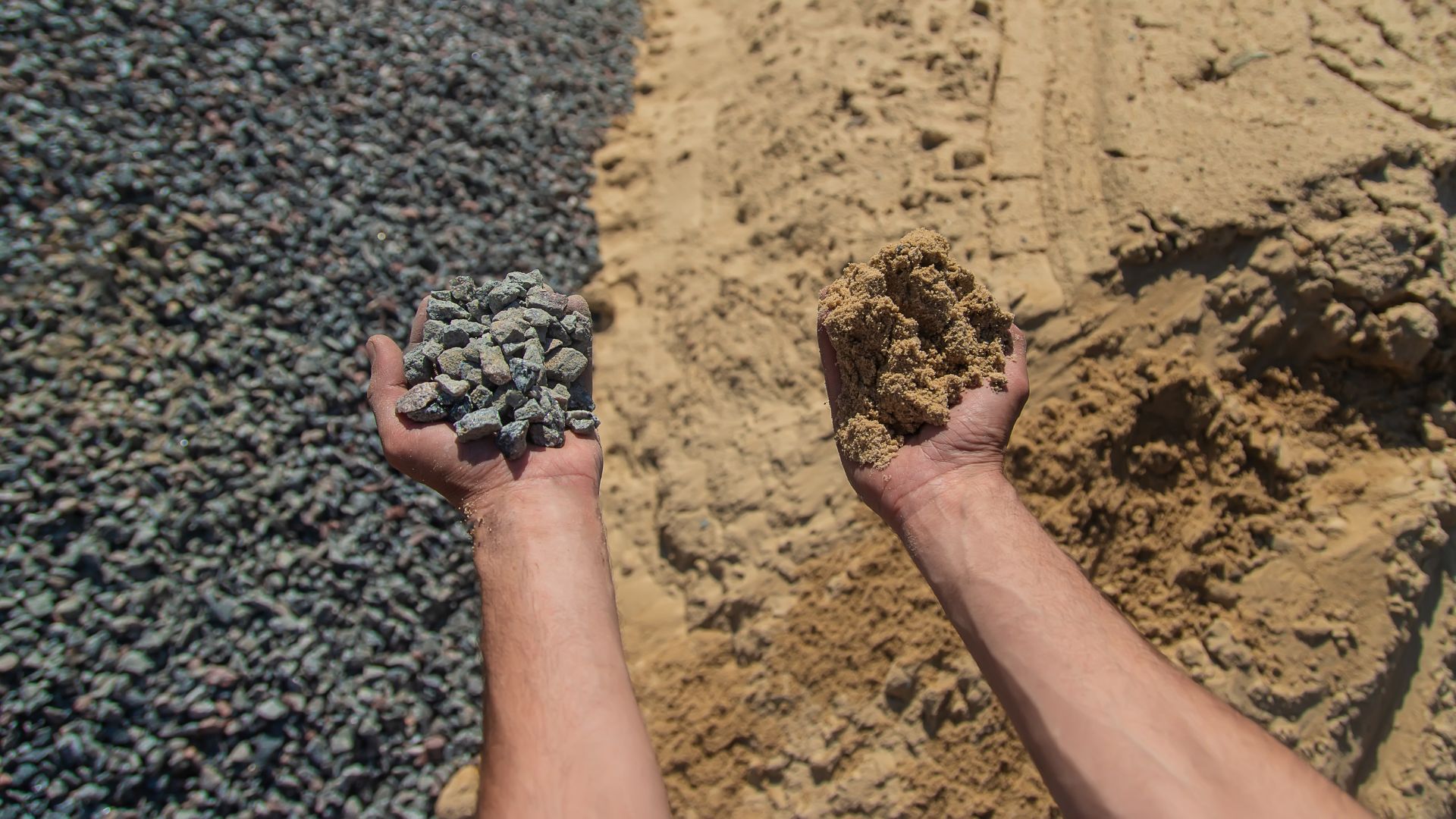 Escolha os tipos certos de areia e pedra para construção